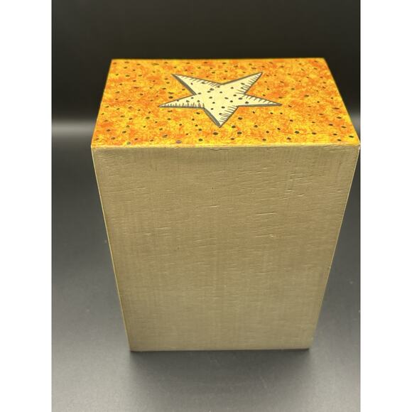 Vintage Folk Art Hand Painted Wooden 4 Drawers Jewelry Box 6.25” Tall Peru - Picture 4 of 9